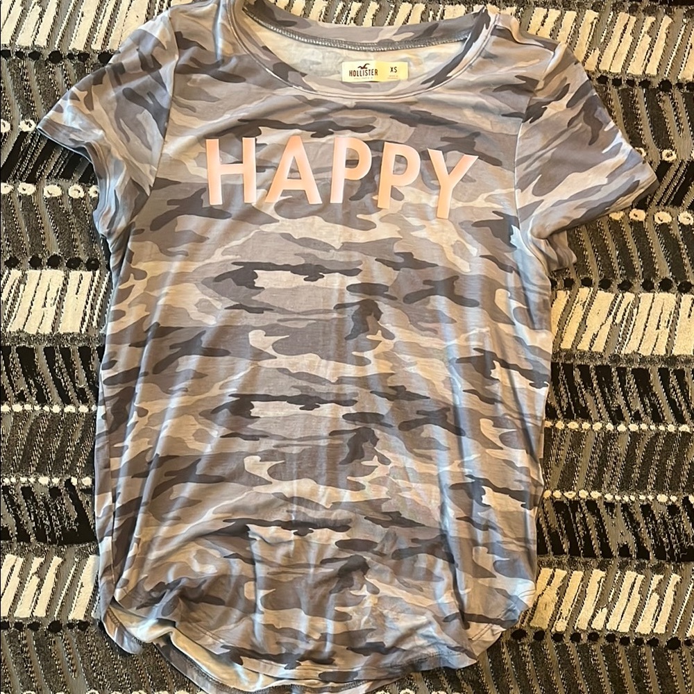 Kids Camo 'Happy' T-Shirt